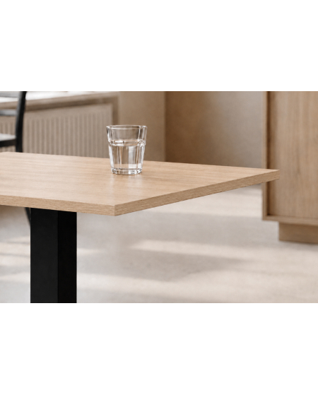 Stolik Alfa S czarny blat laminowany 18 mm