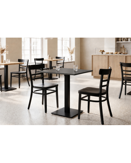Stolik Alfa S czarny blat laminowany 18 mm
