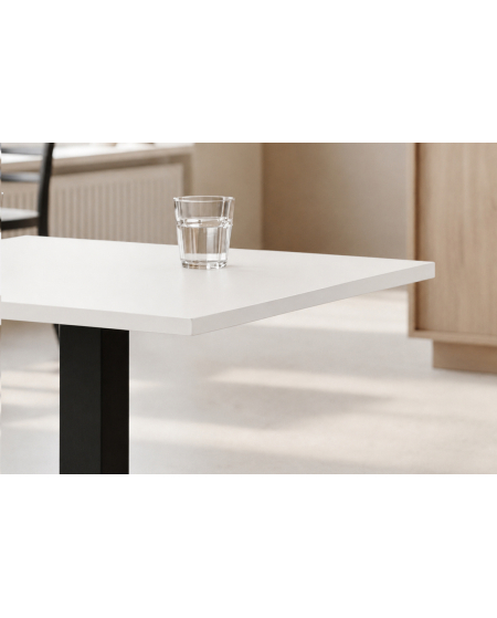 Stolik Alfa S czarny blat laminowany 18 mm