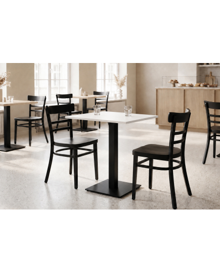 Stolik Alfa S czarny blat laminowany 18 mm