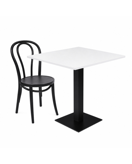Stolik Alfa S czarny blat laminowany 18 mm