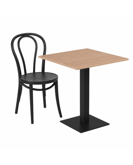 Stolik Alfa S czarny blat laminowany 18 mm