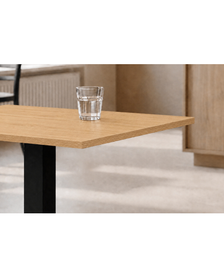 Stolik Alfa S czarny blat laminowany 18 mm