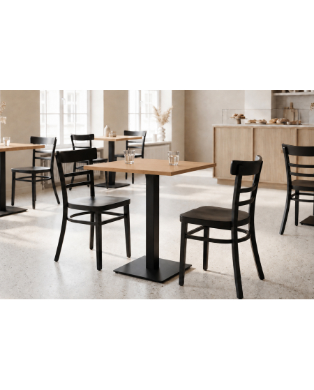 Stolik Alfa S czarny blat laminowany 18 mm