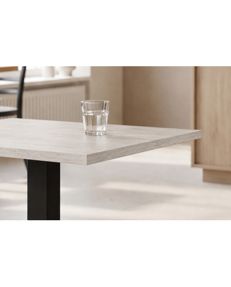 Stolik Alfa S czarny blat laminowany 18 mm