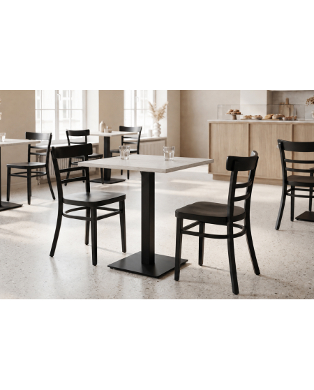 Stolik Alfa S czarny blat laminowany 18 mm