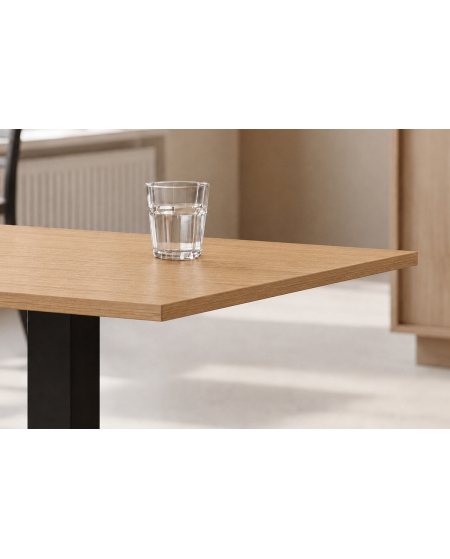 Stolik Alfa S czarny blat laminowany 18 mm