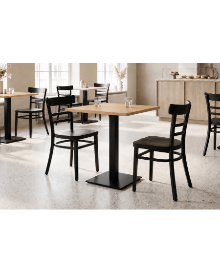 Stolik Alfa S czarny blat laminowany 18 mm