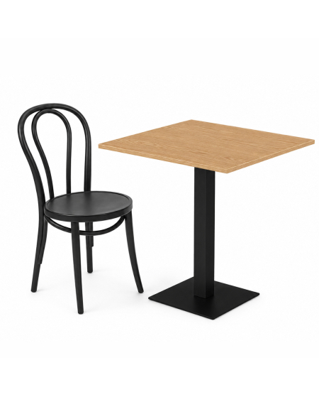 Stolik Alfa S czarny blat laminowany 18 mm