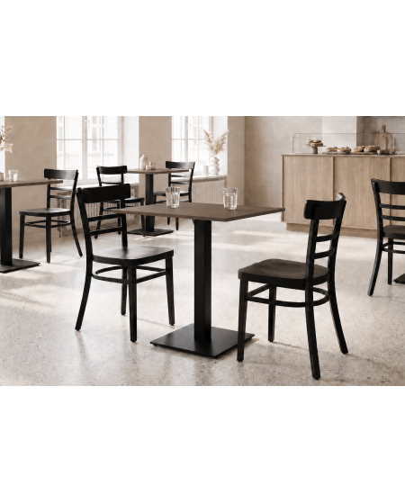 Stolik Alfa S czarny blat laminowany 18 mm