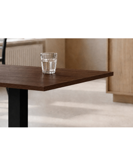 Stolik Alfa S czarny blat laminowany 18 mm