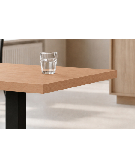 Stolik Alfa S czarny blat laminowany 18 mm