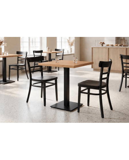 Stolik Alfa S czarny blat laminowany 18 mm