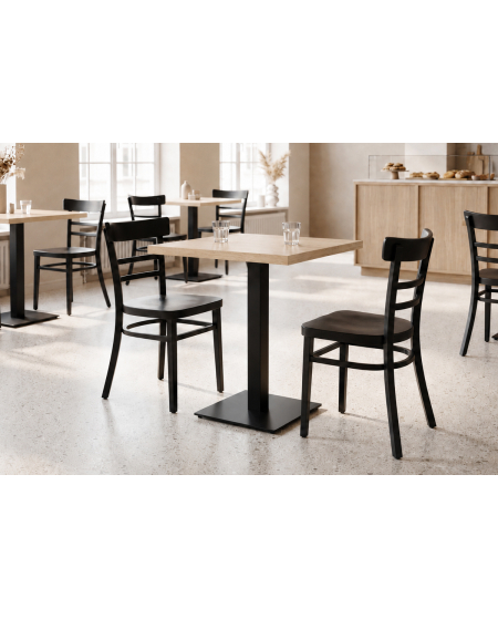 Stolik Alfa S czarny blat laminowany 18 mm