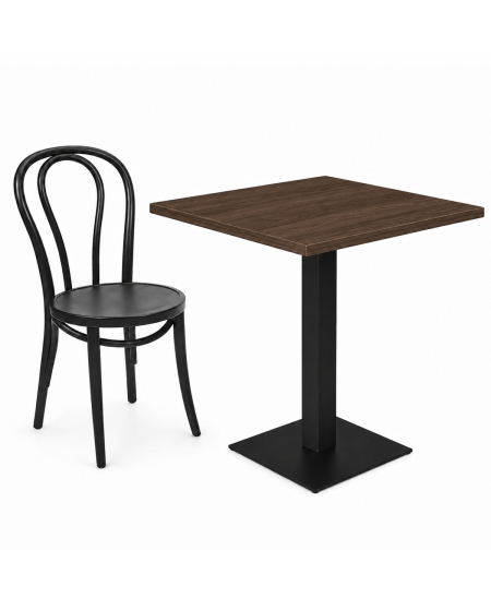 Stolik Alfa S czarny blat laminowany 18 mm