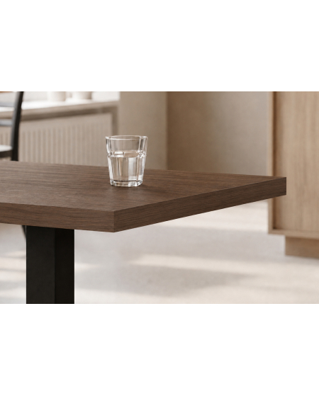 Stolik Alfa S czarny blat laminowany 18 mm