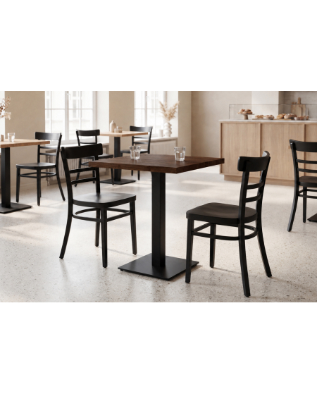 Stolik Alfa S czarny blat laminowany 18 mm