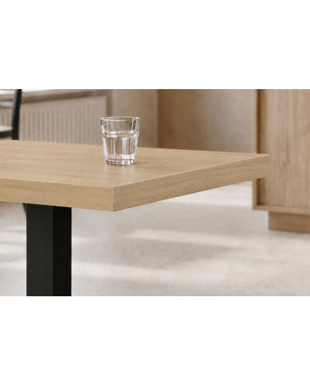 Stolik Alfa S czarny blat laminowany 18 mm