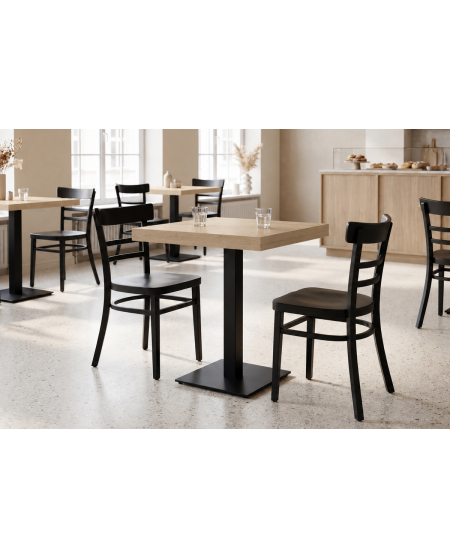 Stolik Alfa S czarny blat laminowany 18 mm