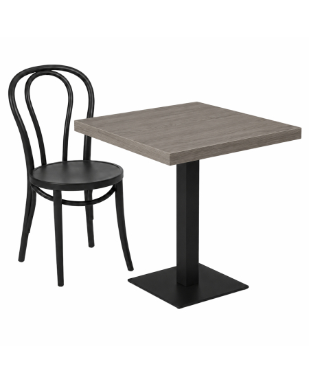 Stolik Alfa S czarny blat laminowany 18 mm