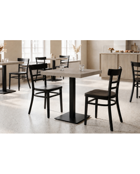Stolik Alfa S czarny blat laminowany 18 mm