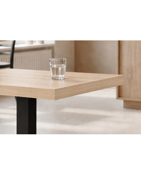 Stolik Alfa S czarny blat laminowany 18 mm