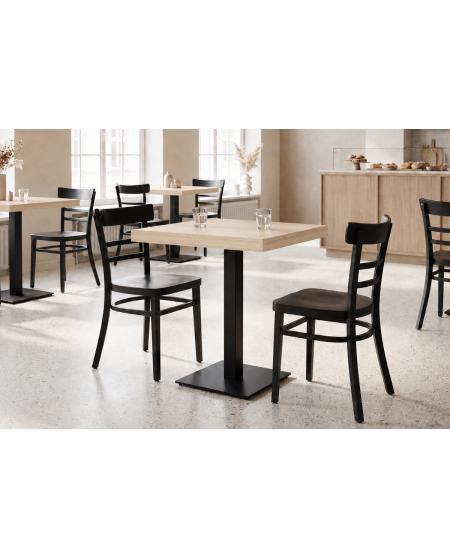 Stolik Alfa S czarny blat laminowany 18 mm
