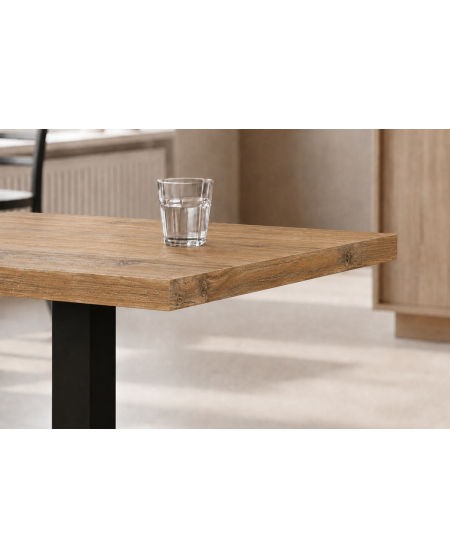 Stolik Alfa S czarny blat laminowany 18 mm