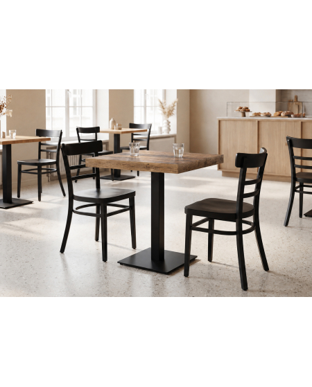 Stolik Alfa S czarny blat laminowany 18 mm
