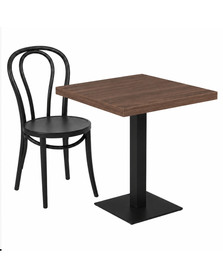 Stolik Alfa S czarny blat laminowany 18 mm