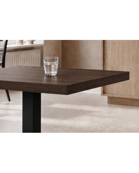 Stolik Alfa S czarny blat laminowany 18 mm