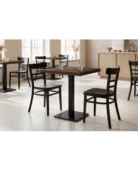 Stolik Alfa S czarny blat laminowany 18 mm