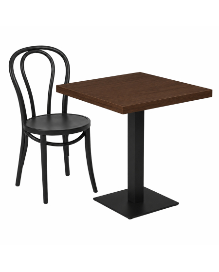 Stolik Alfa S czarny blat laminowany 18 mm