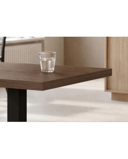 Stolik Alfa S czarny blat laminowany 18 mm