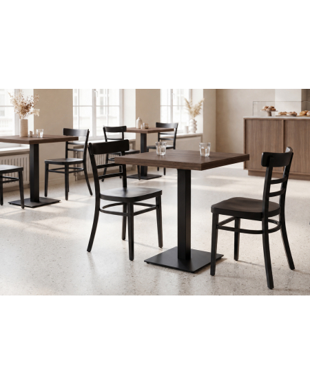 Stolik Alfa S czarny blat laminowany 18 mm