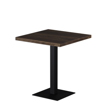 Stolik Alfa S 68x68 orzech południowy z obrzeżem Dark Wood