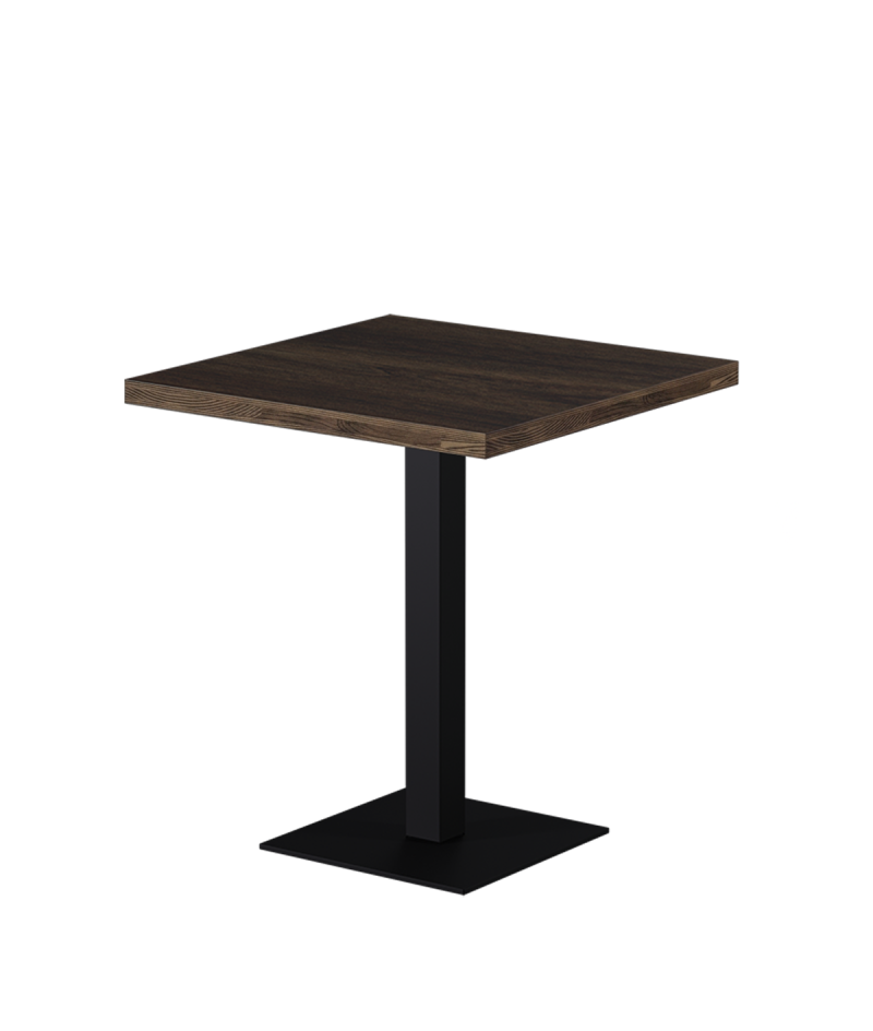 Stolik Alfa S 68x68 orzech południowy z obrzeżem Dark Wood
