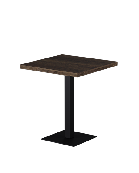 Stolik Alfa S 68x68 orzech południowy z obrzeżem Dark Wood