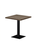 Stolik Alfa S 68x68 dąb sonoma tabac z obrzeżem Dark Wood