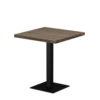 Stolik Alfa S 68x68 dąb sonoma tabac z obrzeżem Dark Wood