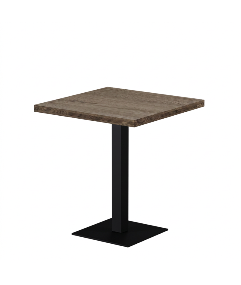 Stolik Alfa S 68x68 dąb sonoma tabac z obrzeżem Dark Wood