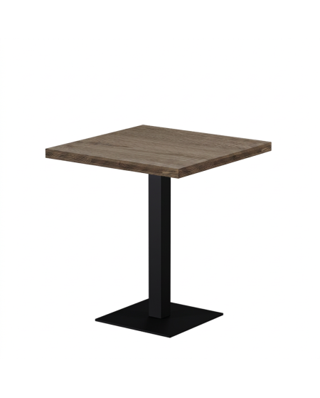Stolik Alfa S 68x68 dąb sonoma tabac z obrzeżem Dark Wood