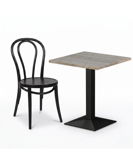 Stolik Giza 68x68 dąb cortona z obrzeżem Light Wood