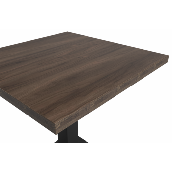 Stolik Alfa S 68x68 orzech południowy z obrzeżem Dark Wood