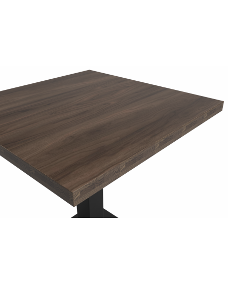 Stolik Alfa S 68x68 orzech południowy z obrzeżem Dark Wood