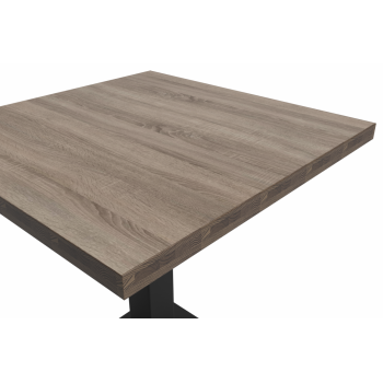 Stolik Alfa S 68x68 dąb sonoma tabac z obrzeżem Dark Wood