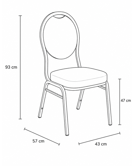 Krzesło Herman czarne