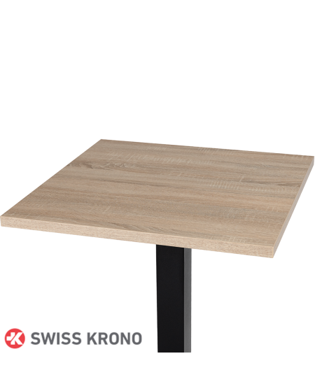 TEST Stolik Alfa S czarny blat laminowany 38 mm