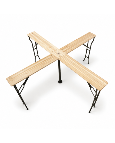 Stół Woody Cross 241x241 cm jodła