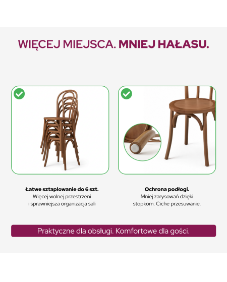 Krzesło Monet Wood naturalny buk